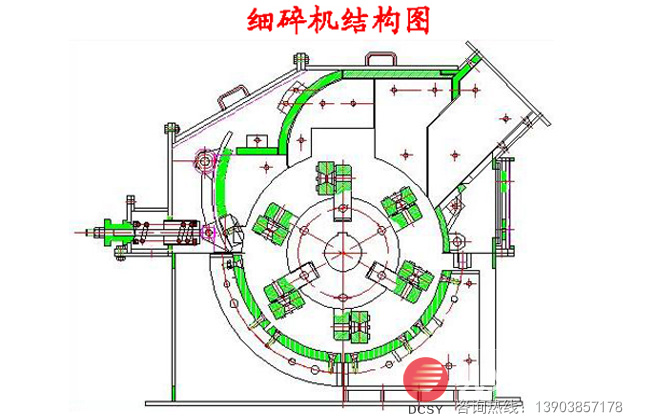 制砂機結(jié)構(gòu)示意圖